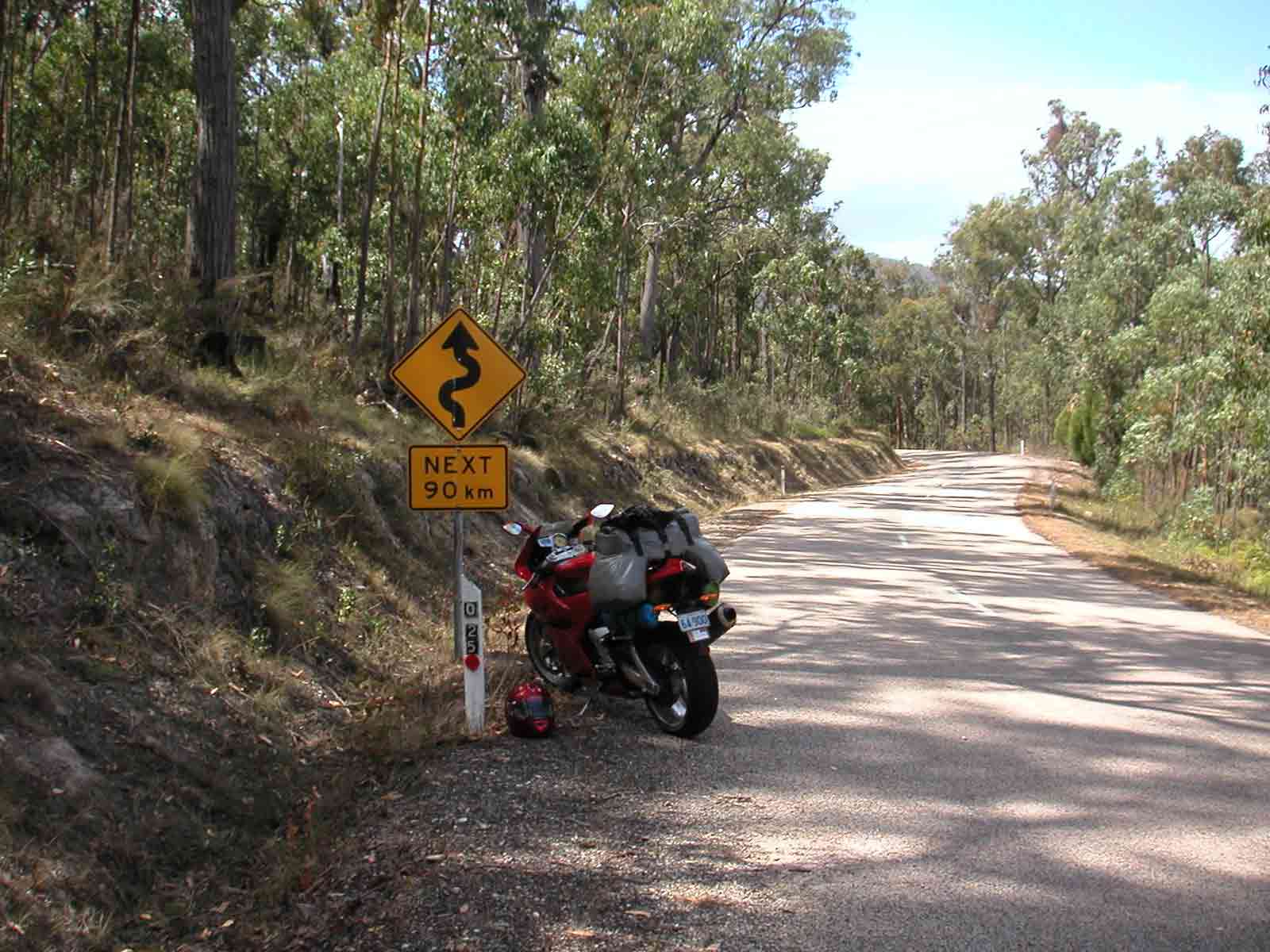 Bonang Hwy 2nd 90 km sign